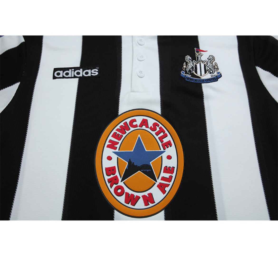 90s Newcastle Home Soccer Jersey - Long Sleeve Retro