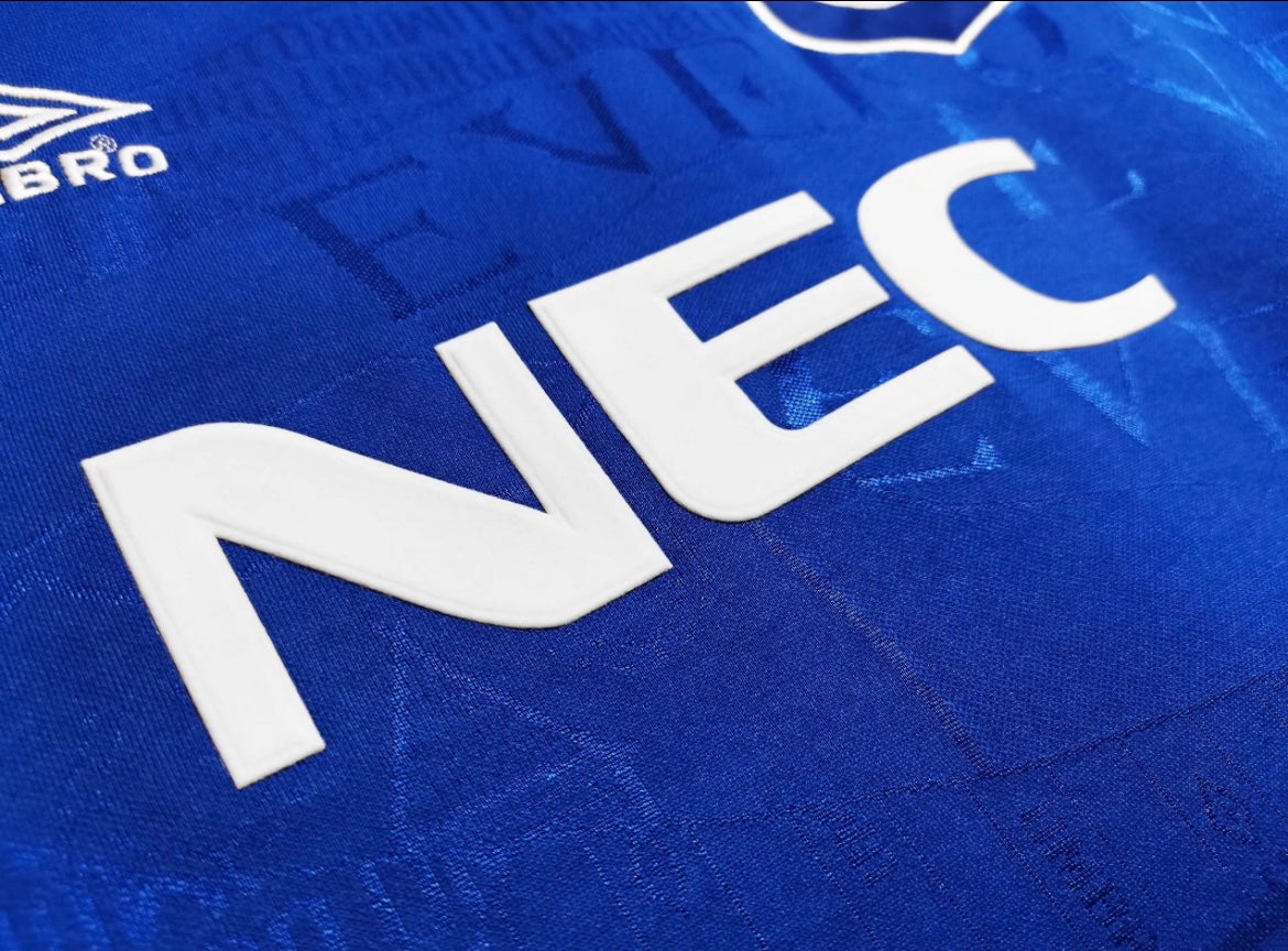 Everton Home Jersey 1995/96 Season Retro Design