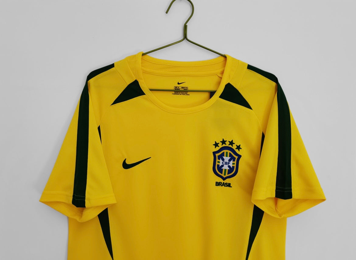 Brazil Home Soccer Jersey 2002 Edition