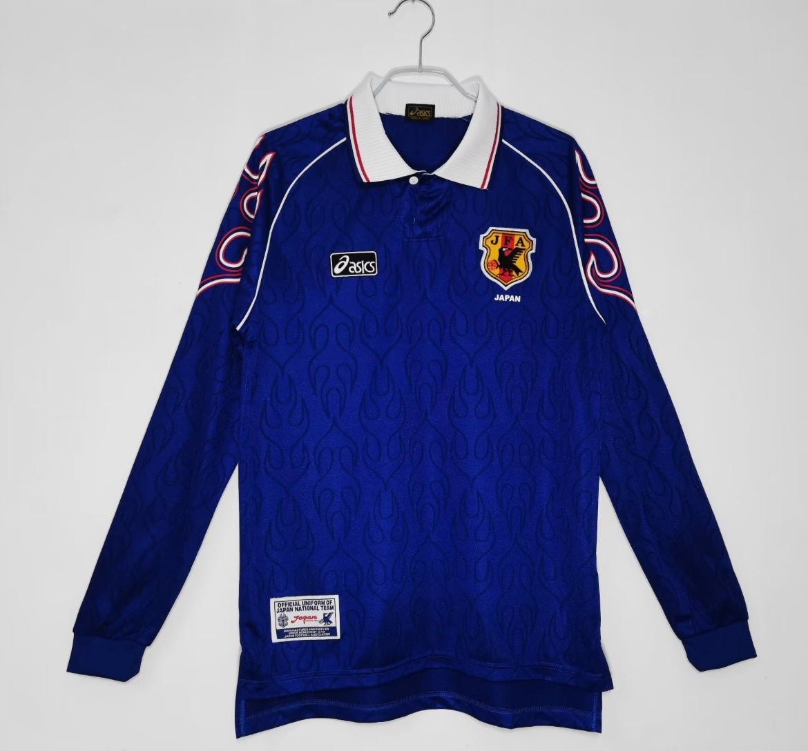 1998 Japan Home Soccer Jersey Long Sleeve