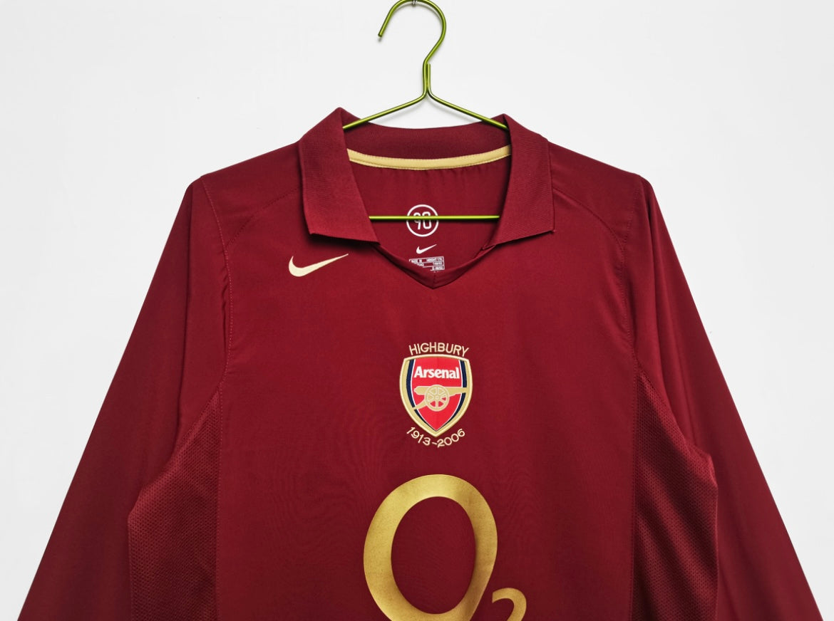 Arsenal 2005/06 Home Jersey with Long Sleeves