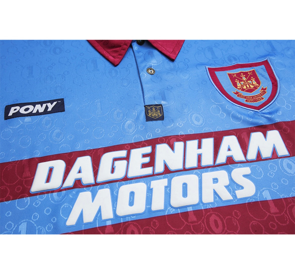 West Ham 1995/96 Away Soccer Jersey