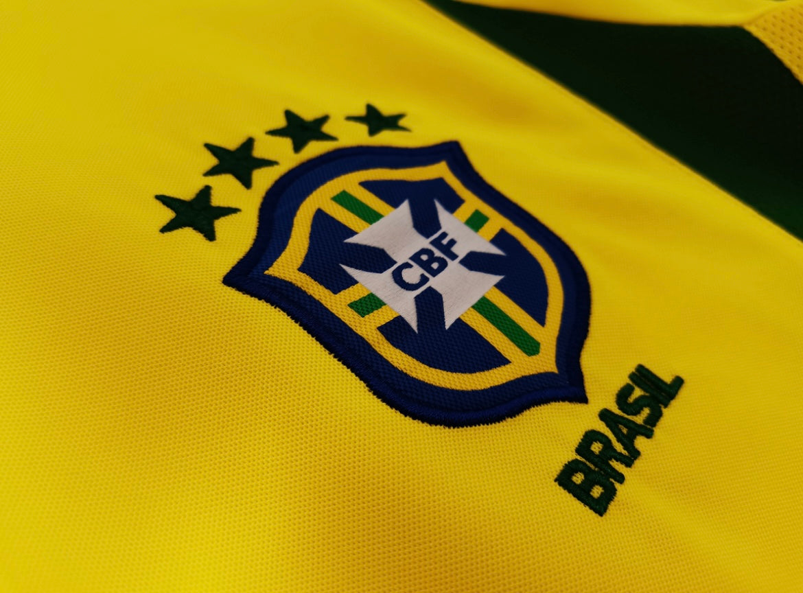 Brazil Home Soccer Jersey 2002 Edition