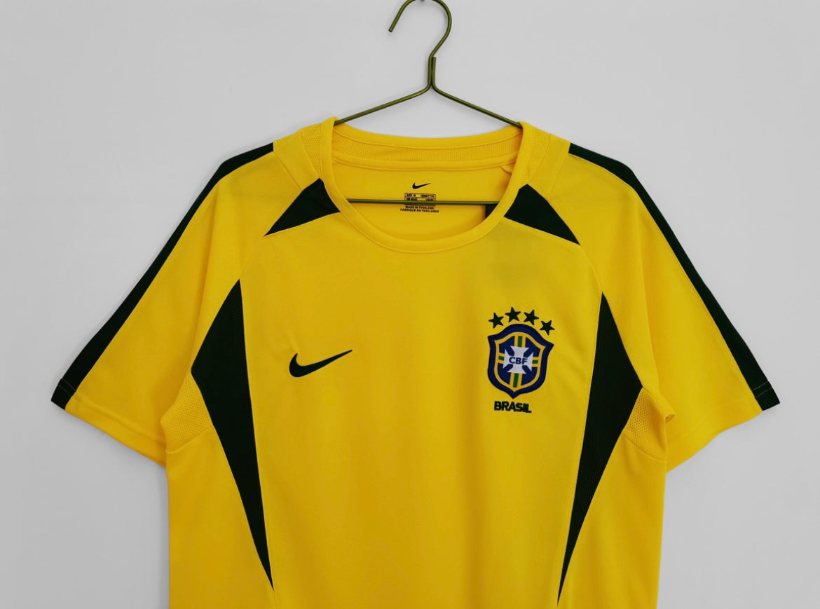Brazil Home Soccer Jersey 2002 Edition