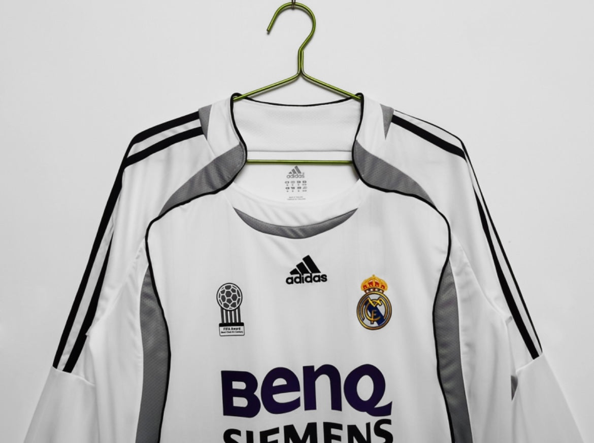 Real Madrid 2006/07 Long Sleeve Home Jersey