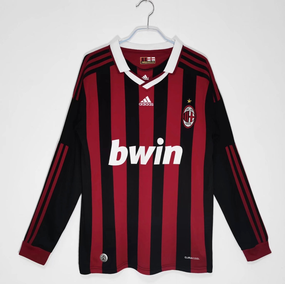 AC Milan 2009/10 Home Jersey - Long Sleeve