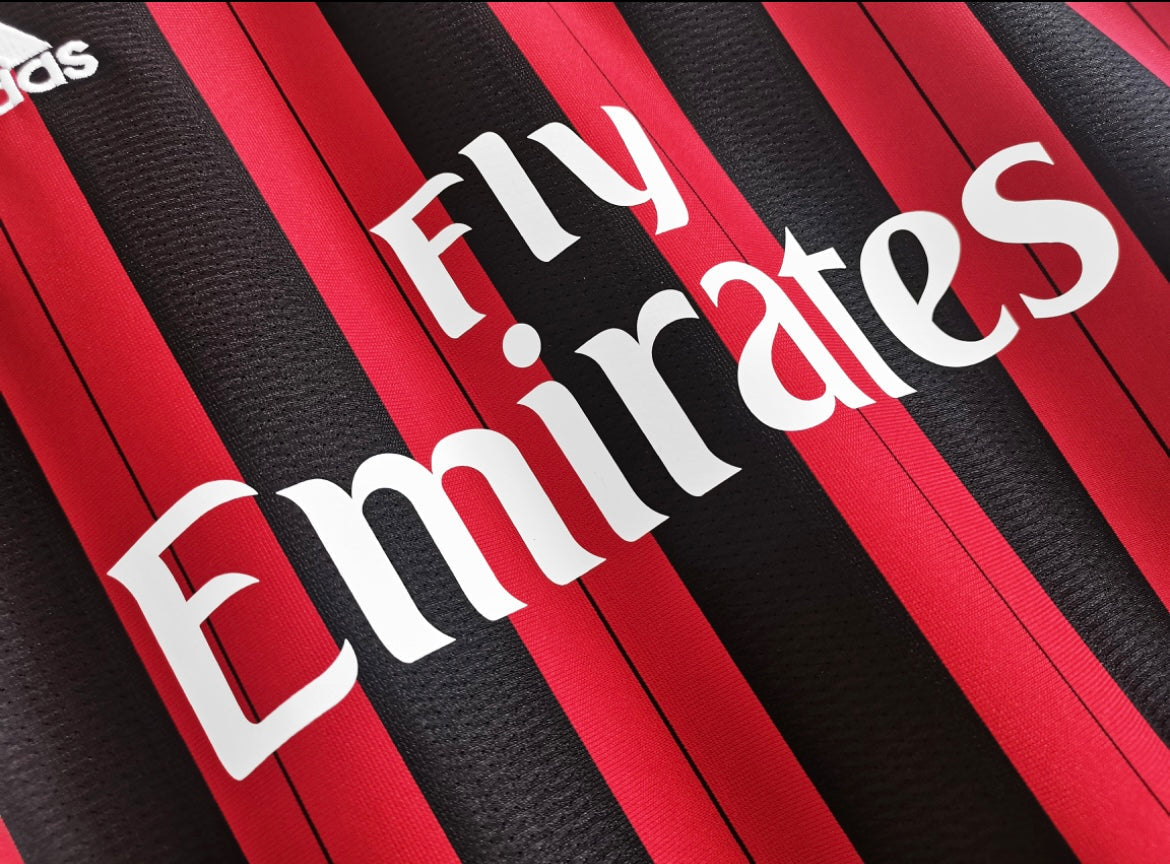AC Milan 2013/14 Home Long Sleeve Jersey