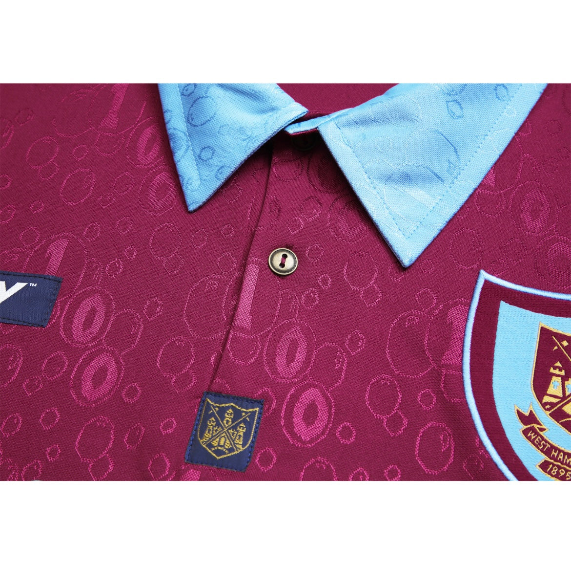 West Ham 1995/96 Retro Home Soccer Jersey