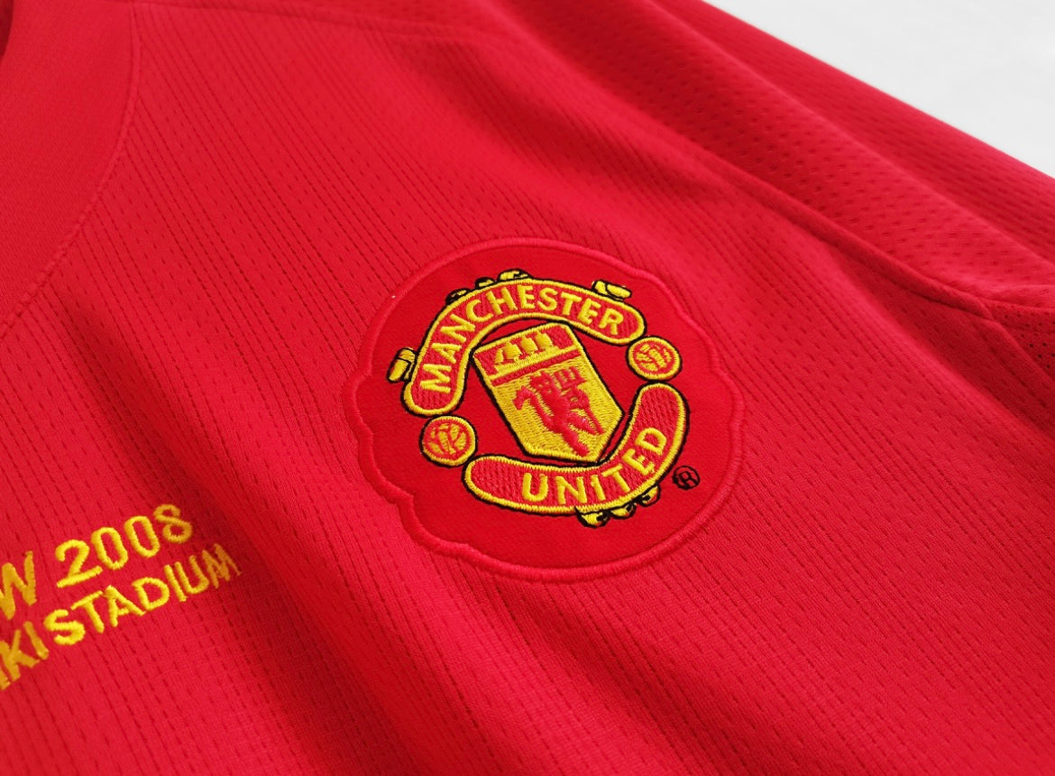 Manchester United 2007/08 Home Jersey Long Sleeve