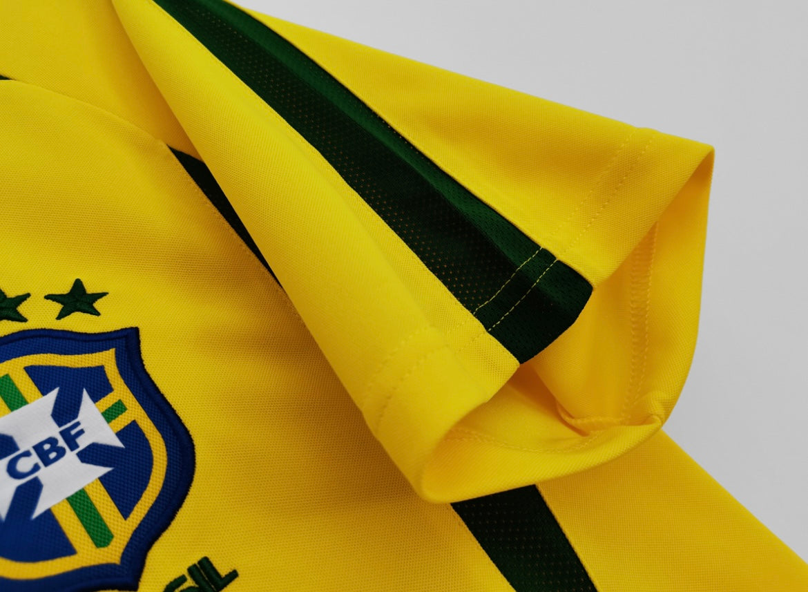 Brazil Home Soccer Jersey 2002 Edition