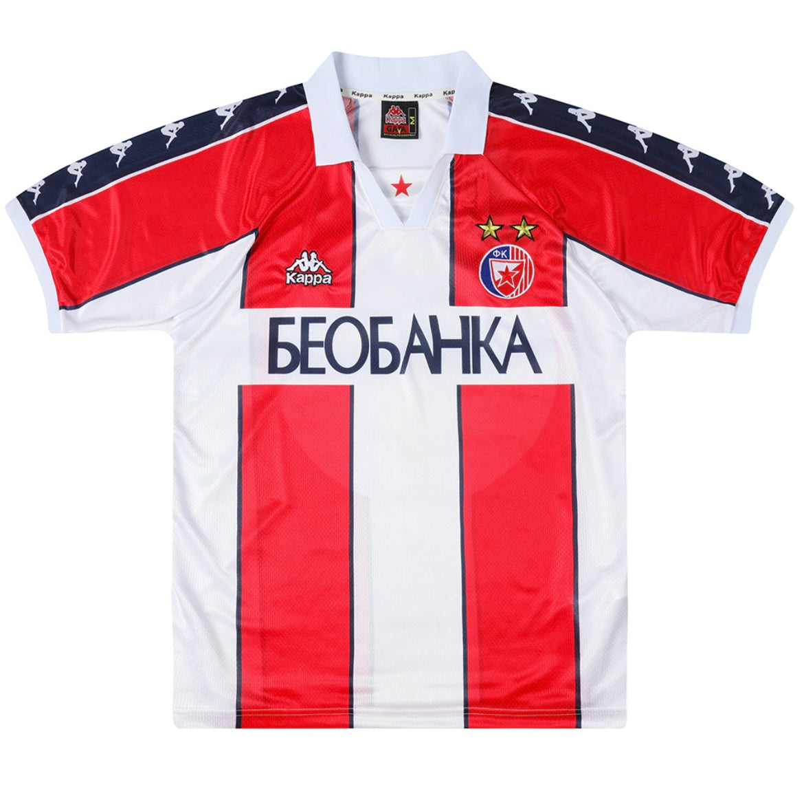 Red Star Belgrade 95/96 Home Soccer Jersey