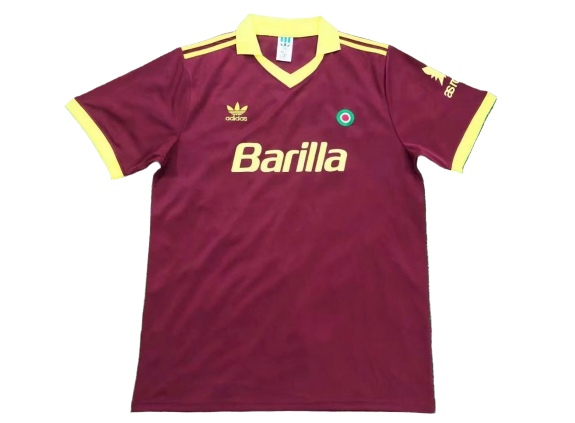 AS Roma 1991/92 Home Jersey Retro Style