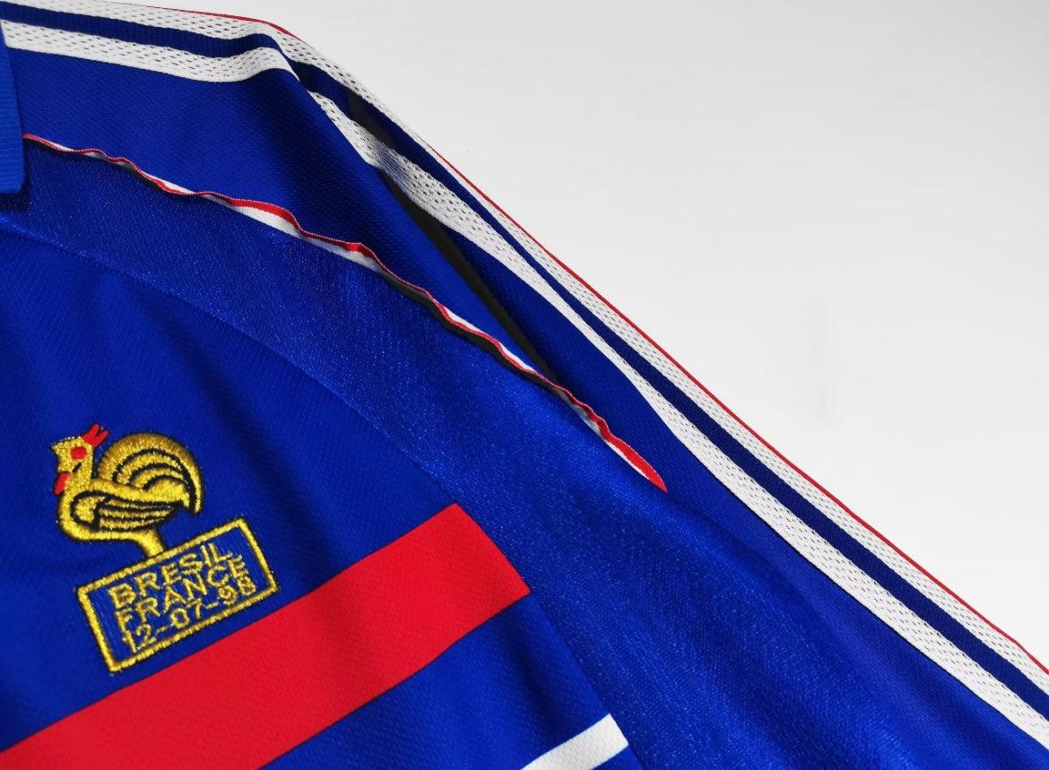 1998 France Home Long Sleeve Jersey
