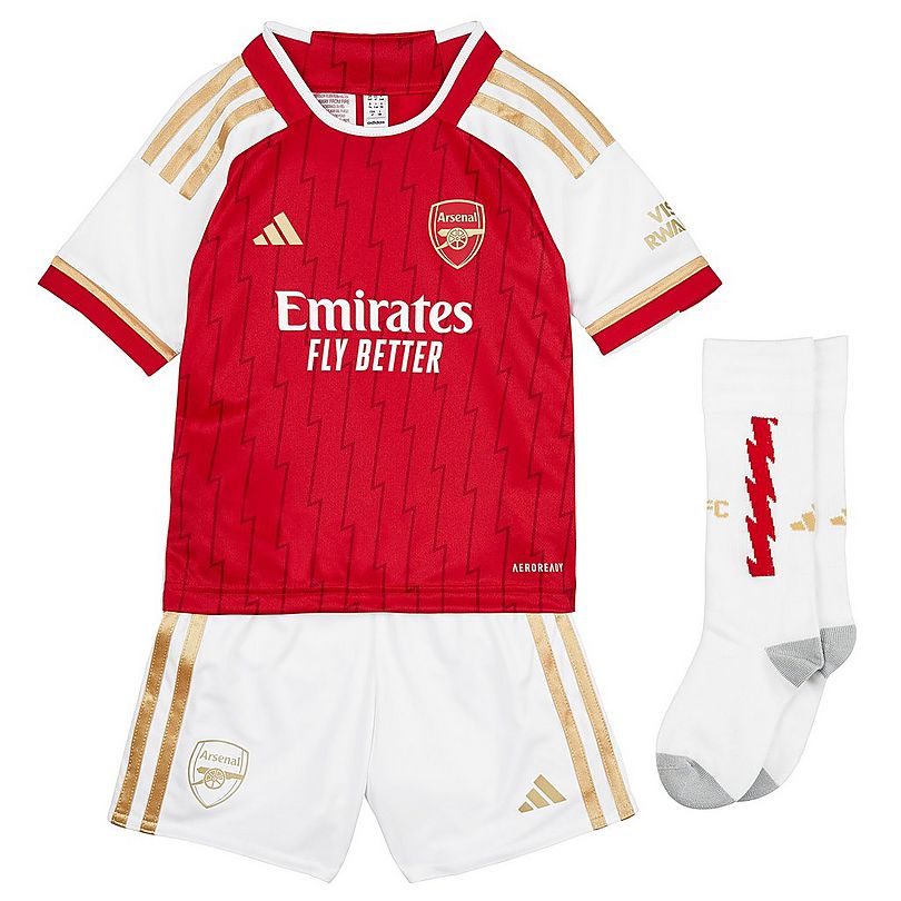 Arsenal 23/24 Kids Home Kit with Aeroready Tech