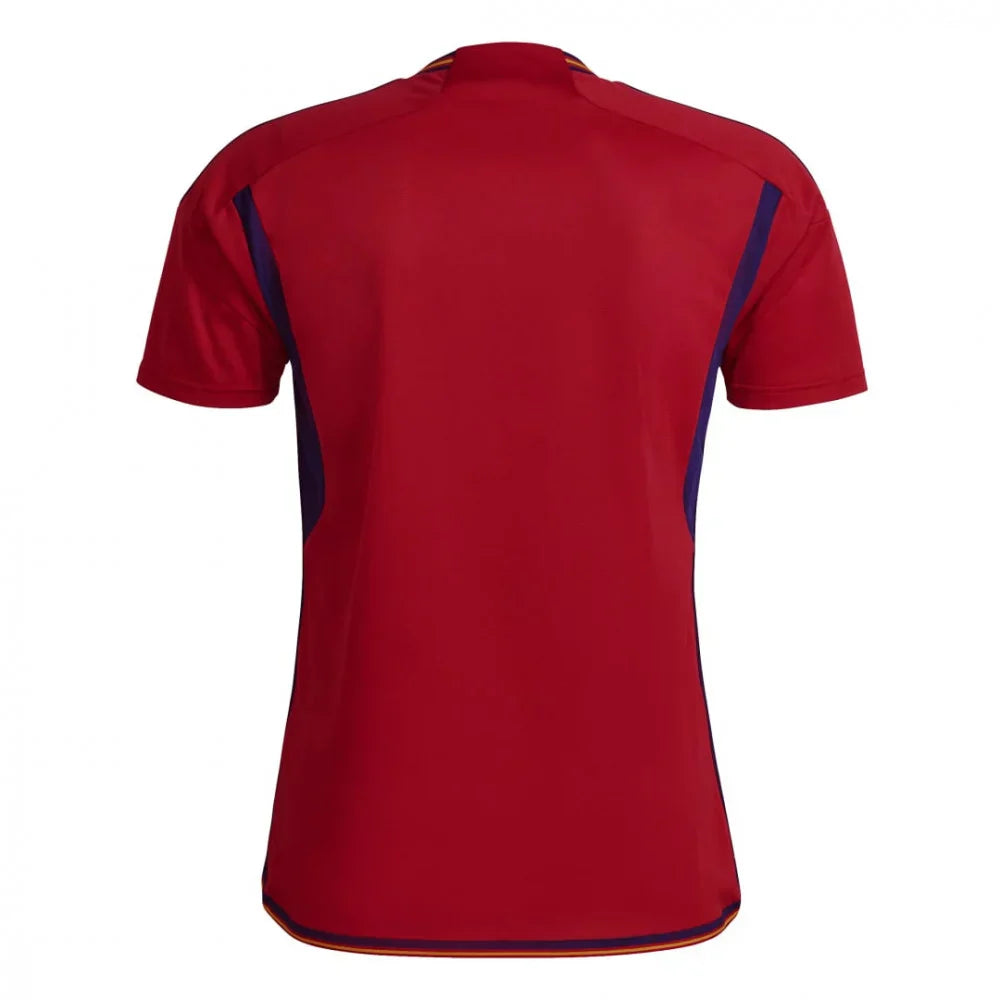 Spain Home Soccer Jersey with Moisture-Wicking Tech