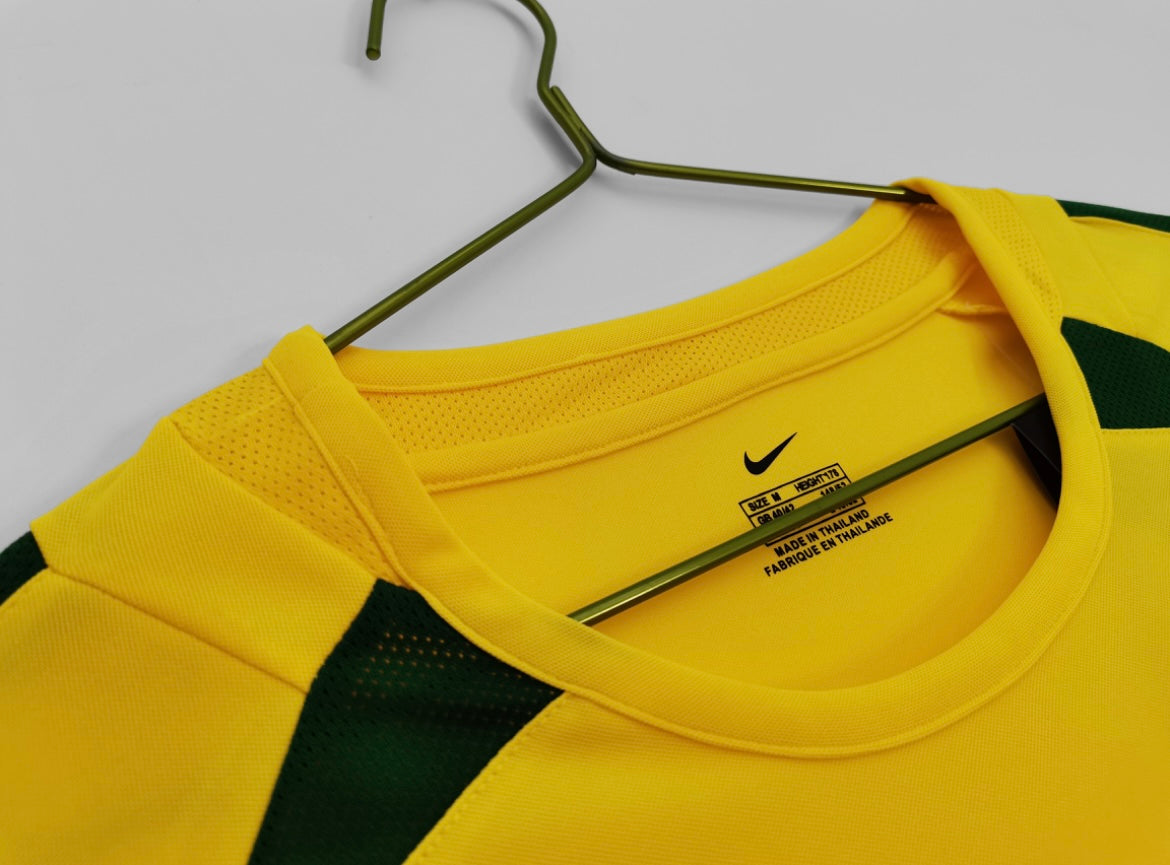 Brazil Home Soccer Jersey 2002 Edition