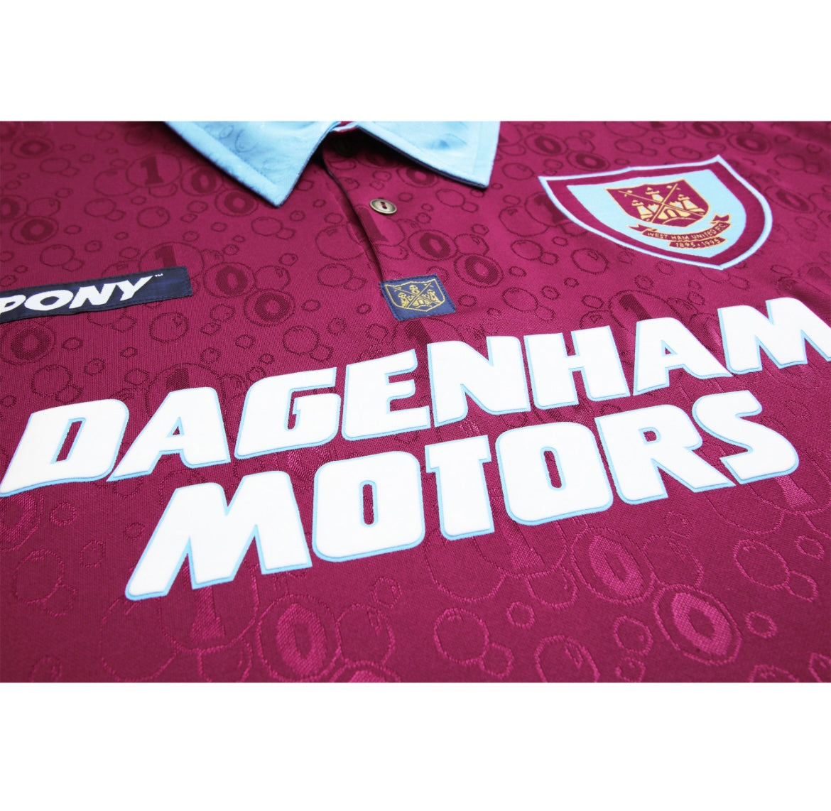 West Ham 1995/96 Retro Home Soccer Jersey