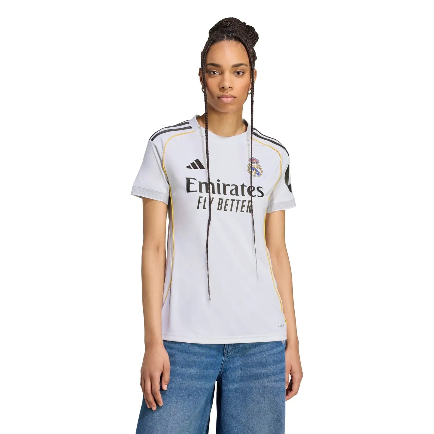 Adidas Real Madrid Home Jersey 25/26 with AEROREADY