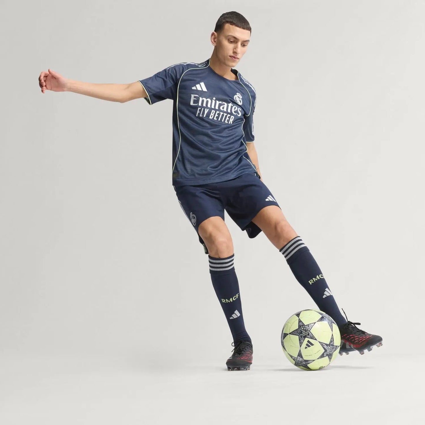 Adidas Men's Moiré Effect Jersey 25/26 Navy