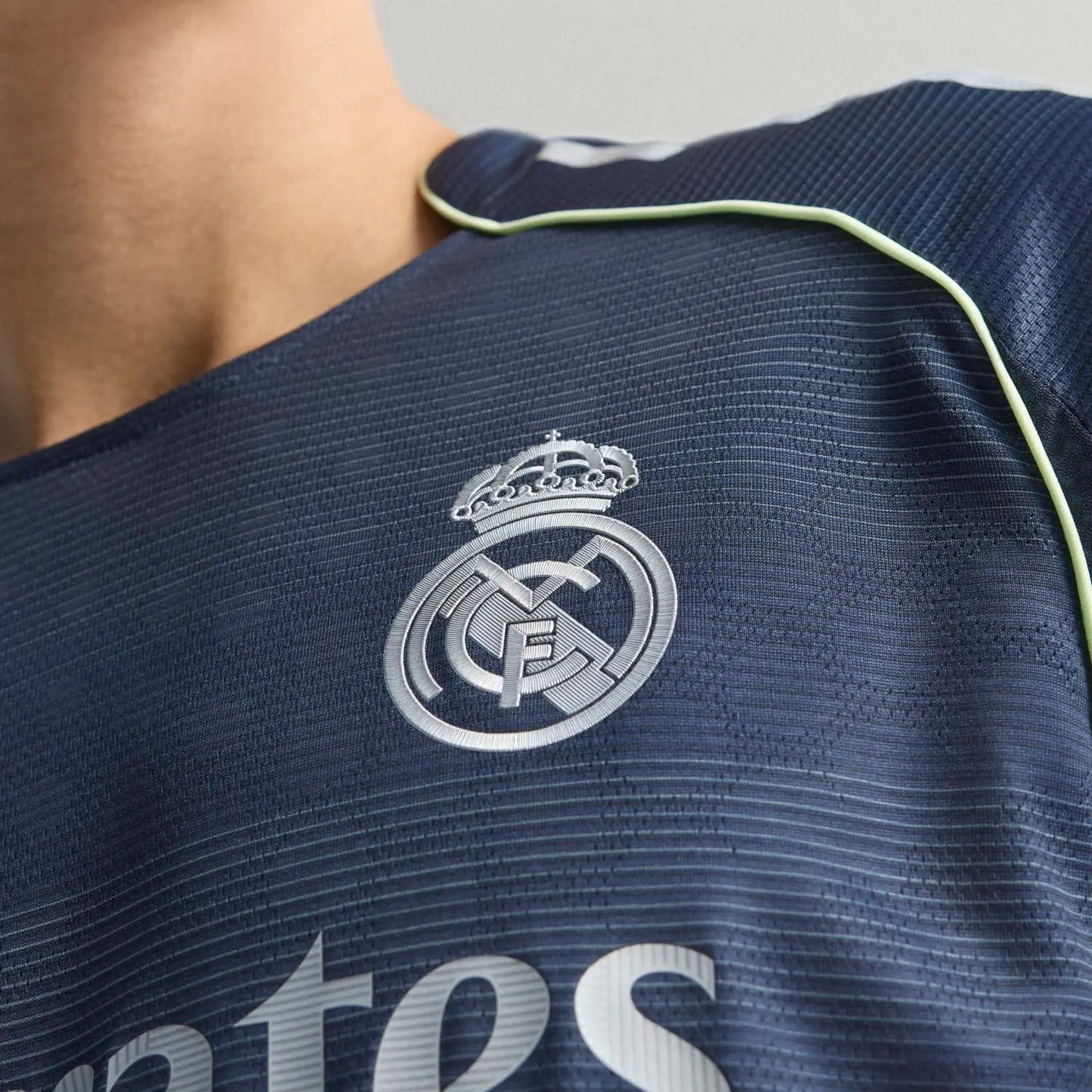 Adidas Men's Moiré Effect Jersey 25/26 Navy
