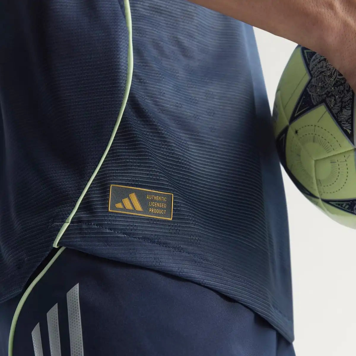 Adidas Men's Moiré Effect Jersey 25/26 Navy