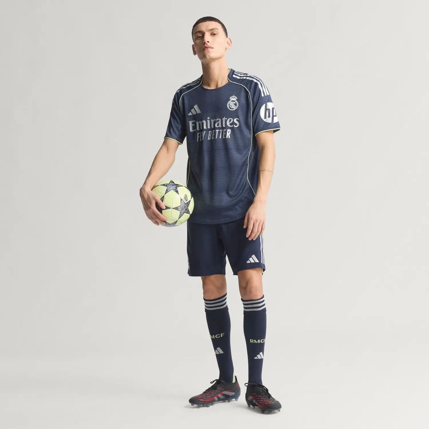 Adidas Men's Moiré Effect Jersey 25/26 Navy