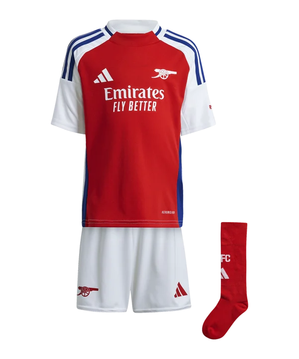 Arsenal 24/25 Kids Home Kit with Aeroready Fabric