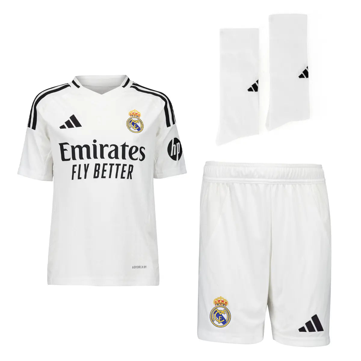 Real Madrid Youth Home Kit 2024/25 - Moisture-Wicking
