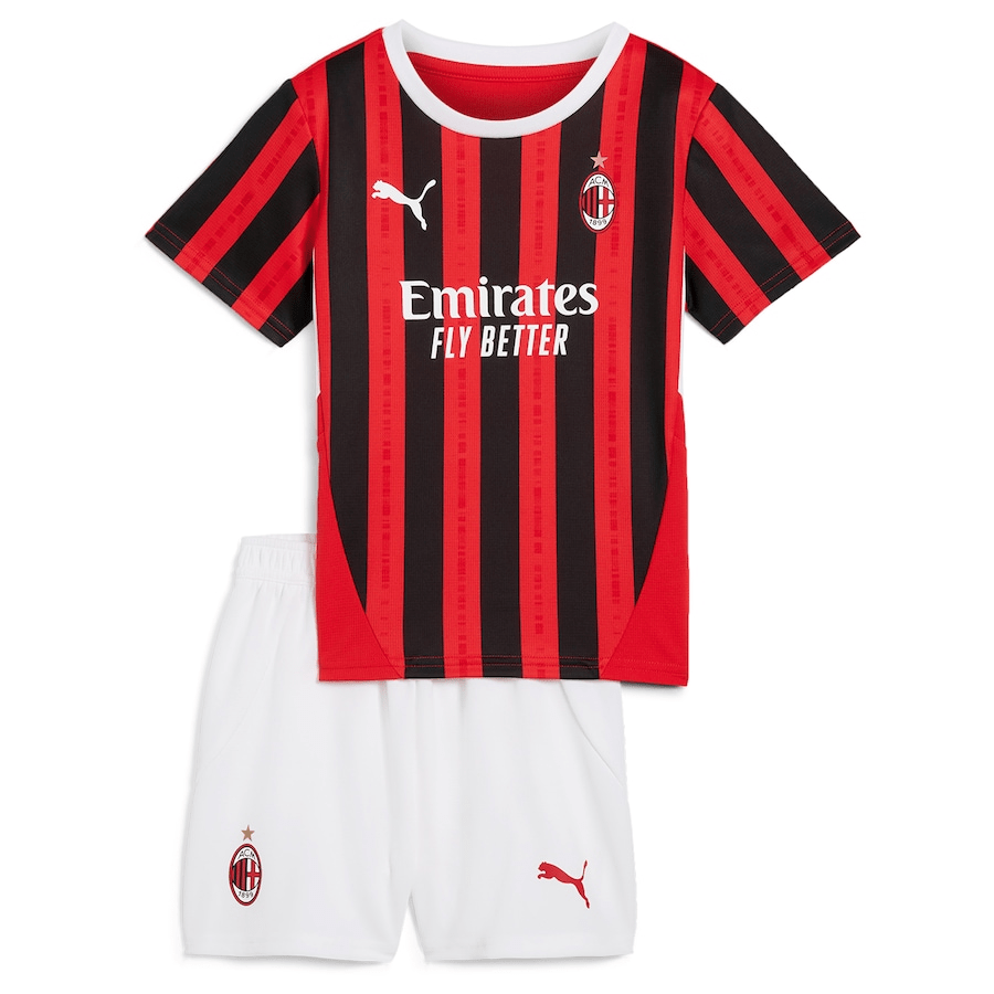 Youth AC Milan Replica Kit with Aeroready Tech