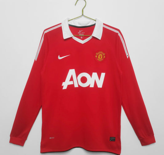 2010/11 Manchester United Home Jersey - Long Sleeve