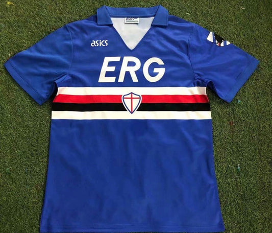 Sampdoria 1990/91 Home Soccer Jersey Replica