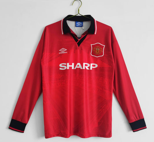 Manchester United 1994/95 Home Jersey - Long Sleeve Edition