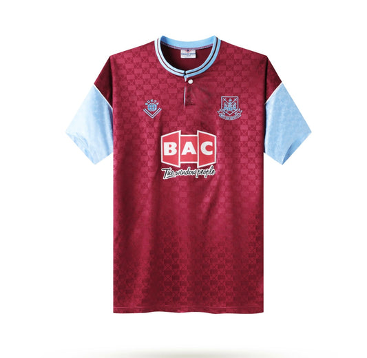 West Ham 1989/90 Retro Football Shirt