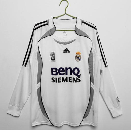Real Madrid 2006/07 Long Sleeve Home Jersey
