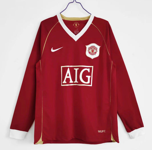 2006/07 Manchester United Home Long Sleeve Jersey
