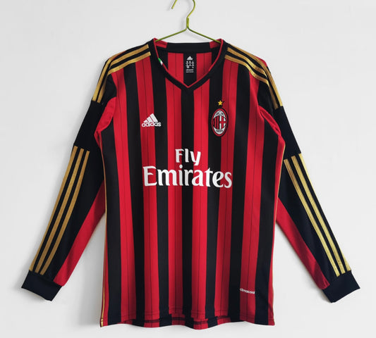 AC Milan 2013/14 Home Long Sleeve Jersey