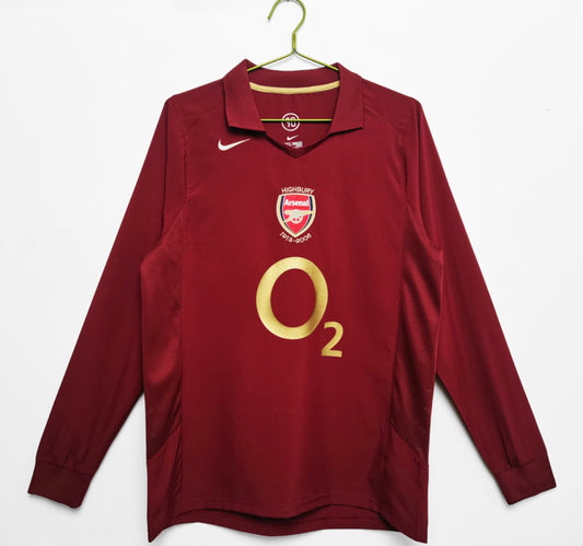 Arsenal 2005/06 Home Jersey with Long Sleeves