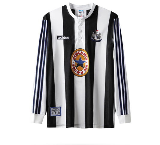 90s Newcastle Home Soccer Jersey - Long Sleeve Retro