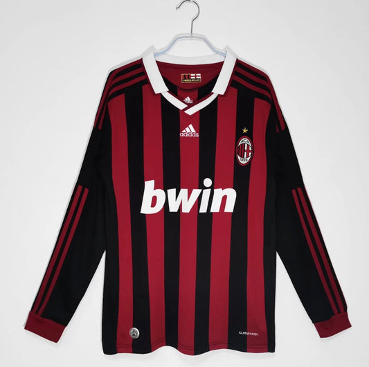 AC Milan 2009/10 Home Jersey - Long Sleeve