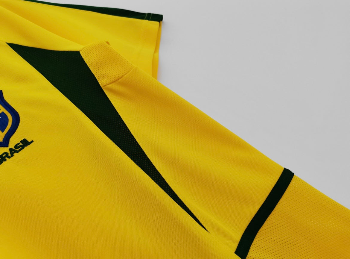 Brazil Home Soccer Jersey 2002 Edition