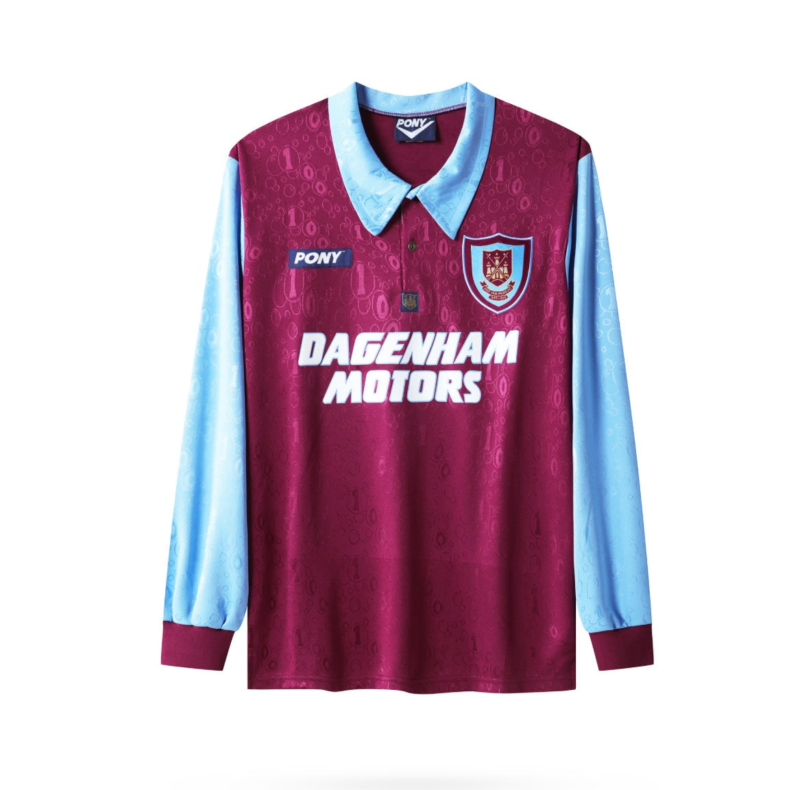 West Ham 1995/96 Home Jersey Long Sleeve