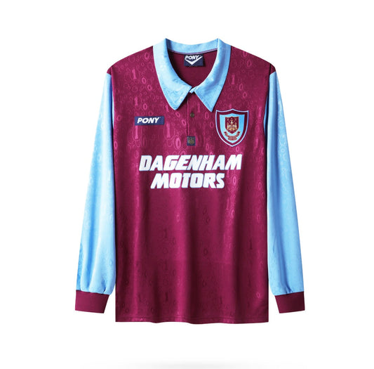 West Ham 1995/96 Home Jersey Long Sleeve