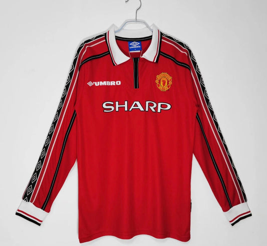 Manchester United 1998/99 Long Sleeve Home Jersey