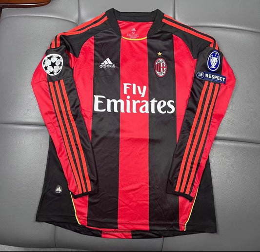 AC Milan 2010/11 Long Sleeve Home Jersey Replica
