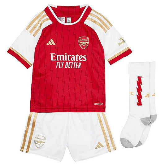 Arsenal 23/24 Kids Home Kit with Aeroready Tech