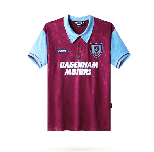 West Ham 1995/96 Retro Home Soccer Jersey