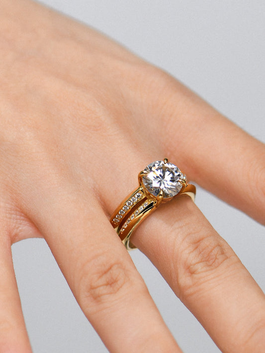 3.0 CT Double Channel Ring