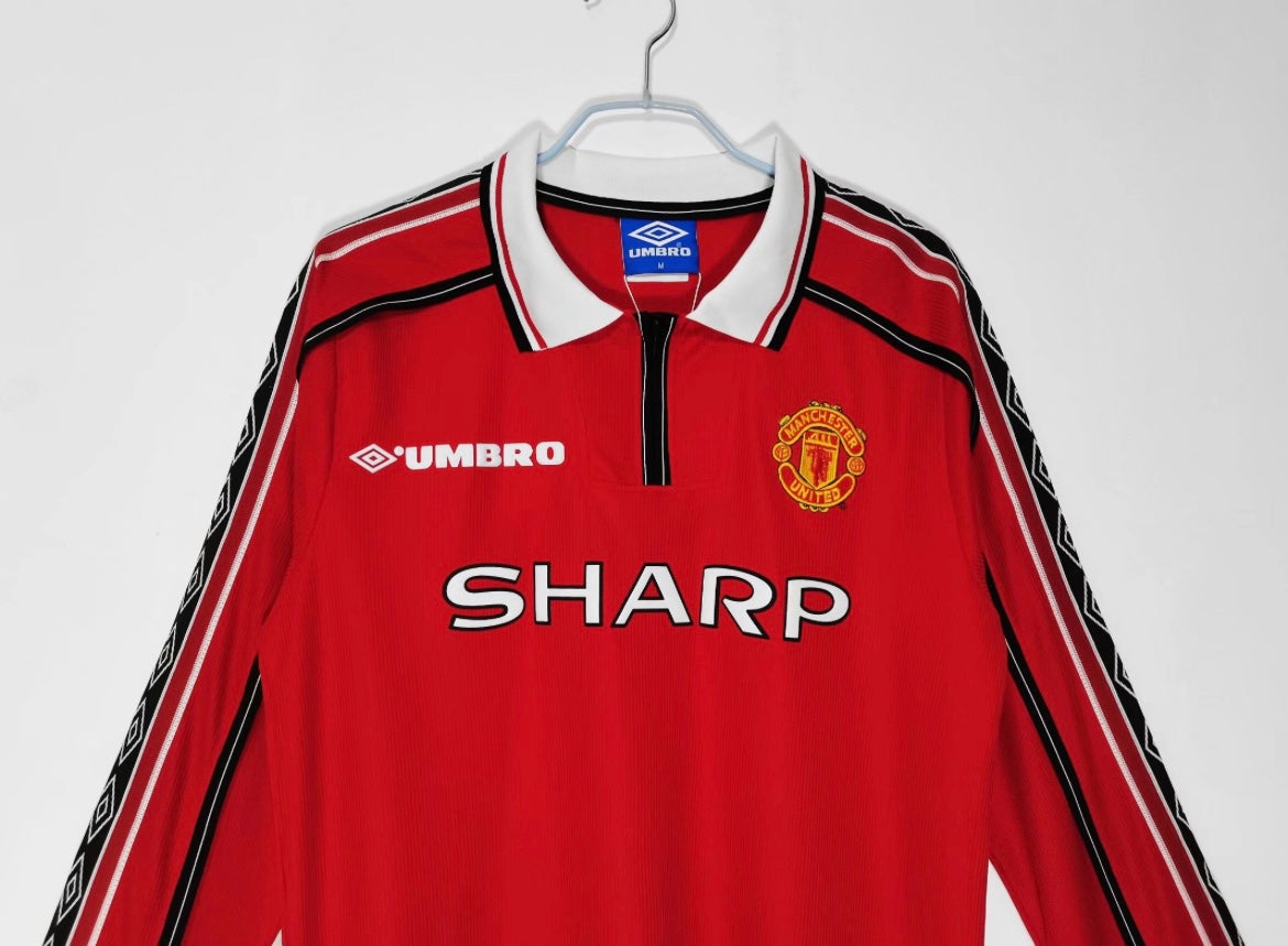 Manchester United 1998/99 Long Sleeve Home Jersey