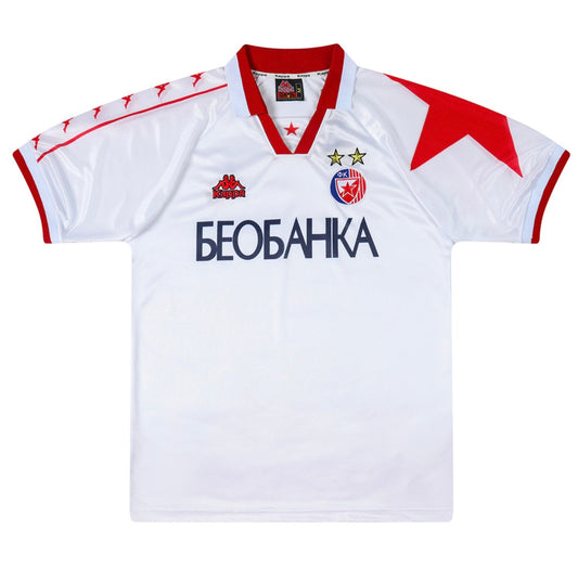 Vintage 1995/96 Red Star Belgrade Away Jersey
