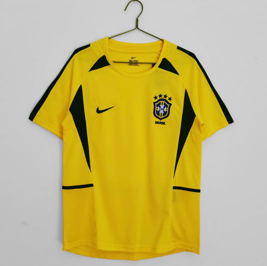Brazil Home Soccer Jersey 2002 Edition